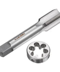 Two Piece Tap And Die Set With 7/8-14 UNF Left Hand Thread DIY Ready Round Die And Square Shank Tap Kit