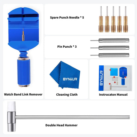 Pro Watch Link Removal Kit With Pin Remover Tools For Watch Band Adjustment And Bracelet Sizing Easy Watch Resizing Set