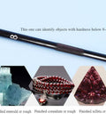 5 Through 9 Mohs Hardness Pen Kit With Storage Box For Quick Scratch Tests Jewelry Glass Jade And Minerals Dope Tool Set With Durable Metal Pen Holder, black pen on blue background