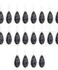 Twenty Piece Aluminum Needle Threaders Set With Flexible Wire Handles Black Finish Easy Eyelet Guide For Hand And Machine Needles, Fast Threading For Sewing And Stitching Projects, set of 20