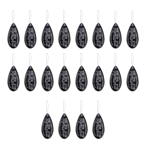 Twenty Piece Aluminum Needle Threaders Set With Flexible Wire Handles Black Finish Easy Eyelet Guide For Hand And Machine Needles, Fast Threading For Sewing And Stitching Projects, set of 20