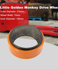 Premium Drive Wheel For MT15 And PU Replacement fits Electric pallet Jack Trucks, 210mm, heavy duty polyurethane construction.