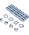 Carburetor Studs Kit With Spacers, 3.5 Inch Mounting Stud Set For Five Sixteenth Inch Thread Intake Manifolds, Replacement For Holley