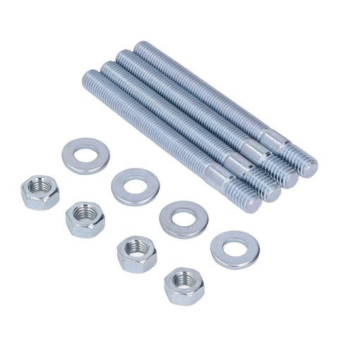 Carburetor Studs Kit With Spacers, 3.5 Inch Mounting Stud Set For Five Sixteenth Inch Thread Intake Manifolds, Replacement For Holley
