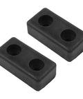 Two Pack Rubber Shock Absorbing Pads For Fitness Equipment Anti Slip Feet Bumpers For Gym And Weight Stacks Black 100x50x30mm