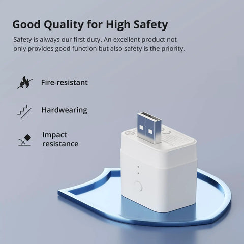 Zigbee USB Smart Outlet With Timer, 5-22V DC Input, USB 2.0 Fast Charging Port, Alexa And Google Home Compatible on shield
