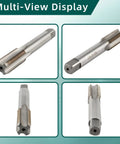 Heavy Duty HSS 5/8-24 UNEF Right Hand Thread Tap And Die Set for Metalworking shown in multiple angles for detail