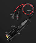 4 In 1 Solar Connector Extension Cable Splitter For Parallel Charging Of Portable Power Stations XT60 45A DC 8mm 5.5mm
