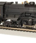 HO Scale PRR K4 3747 Post War Era Steam Locomotive with DCC Sound on model railroad track, side view