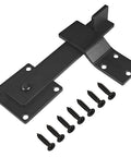 6 Inch Barn Door Flip Latch Lock Heavy Duty Gate Latch For Fence Shed Farm Garden And Sliding Doors Matte Black Powder Coated
