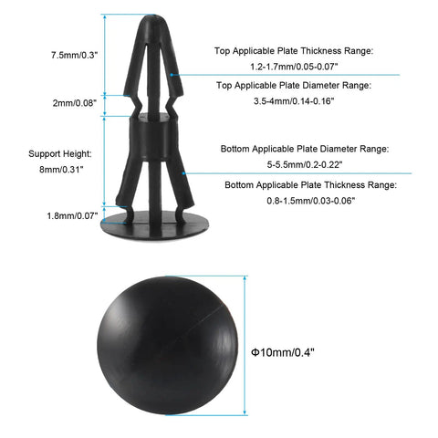 Slick 100 Piece PCB Support Spacers And Rock Solid PC Board Standoffs featuring 8mm plastic columns for circuit board insulation.