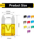 Must Have 120 Piece Car Fuse Kit With Quick Blow Mini Blade Fuses In 2A 3A 5A 7.5A 10A 15A 20A 25A 30A 35A For Cars RVs