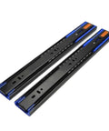 Full Extension Drawer Slides 12 Inch 35CM Extra Thick Three Section Hydraulic Soft Close Rails With Detachable Quick Release Latches
