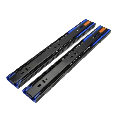 Full Extension Drawer Slides 12 Inch 35CM Extra Thick Three Section Hydraulic Soft Close Rails With Detachable Quick Release Latches