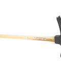 Groundbreakers 26 Inch Handy Mattock Tiller For Digging And Clearing, dual-tine iron head, light wood handle, ideal for garden use