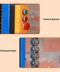 Control panel and chain of Heavy Duty Hydraulic Lift Platform With 1000 Kg Capacity And 9.8 Foot Lift Height For Factories Docks Basements