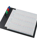 Heavy Duty Solderless Breadboard With 3220 Holes, Dual Terminal Strips, Four Distribution Bars, Black Aluminum Back Plate