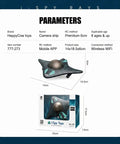 Mini WiFi Underwater RC Boat With App Control Dope FPV Live Video Transmission Real Time Streaming To Your Phone product dimensions