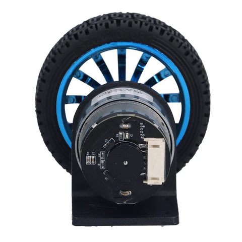 Heavy Duty DC 12V Encoder Gear Motor Set With Smooth As Butter Cw Ccw Shaft And Sturdy Mounting Bracket for balance robot cars.