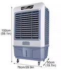 Image of Straight Up Solid Portable Swamp Cooler, 150cm tall evaporative air conditioner with big water tank and LED screen.