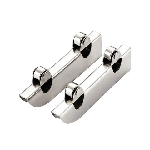 Full Extension Drawer Slides Kit, Stainless Steel Rails For Cabinets, 4 Or 8 Pack, Includes Glass Sliding Door Wheels And 5mm Track Clamp