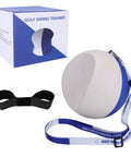 Golf Swing Training Ball With Forearm Connection And Correction Band For Consistent Impact, Boost Backswing, Blue Foam Ball