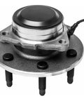Close-up of 2 Piece Front Wheel Hub And Bearing Assembly For Chevy Silverado 1500 Classic 2007 And GMC Sierra 1500 Classic 2007