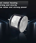 Condenser Fan Motor Replacement For HVAC One Tenth Horsepower 1100 RPM 208 To 230 Volt CCW Rotation Half Inch Shaft Metal Housing