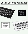 Beefy Heavy Duty Cast Aluminum Floor Air Grille For 6x30 Duct Opening With 8x32 Face Plate Matte Black Powder Coat Beveled Edges