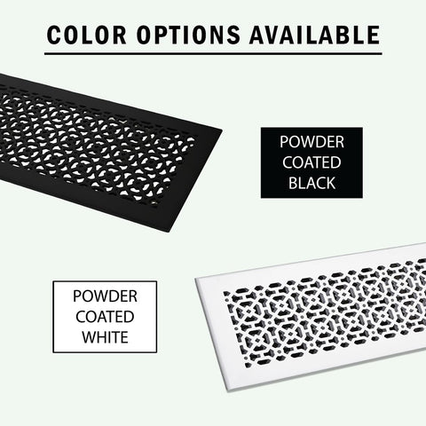 Beefy Heavy Duty Cast Aluminum Floor Air Grille For 6x30 Duct Opening With 8x32 Face Plate Matte Black Powder Coat Beveled Edges