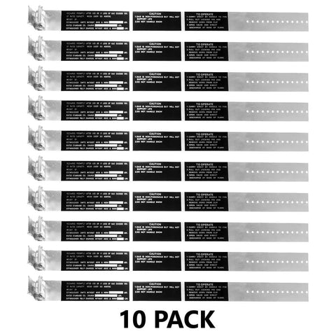Heavy Duty Aluminum Fire Extinguisher Hose Band Straps Fits 10 15 And 20 Lb CO2 Tanks No Fuss Snap On Replacement Brackets 10 pack.