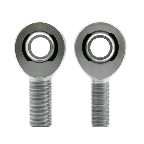 One Piece Heavy Duty Heim Joint Kit Featuring Wicked Tough Rod End Bearing With Self Aligning Spherical Ball Socket seen from the front.