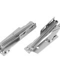 Two Pack Folding Sofa Bed Spring Hinges, 10Kg Load Capacity, 80 Degree Lift Up Stay Flap Cabinet, heavy duty chrome finish
