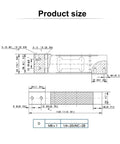 L6N Single Point Load Cell Sensor Featuring Snappy Readings And A Rock Solid Frame with detailed dimensions and specifications.