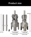 Super Tough 20Mm And 25Mm Water Pipe Threader Attachment For Electric Drill, sizes 21mm and 27mm for quick installation.