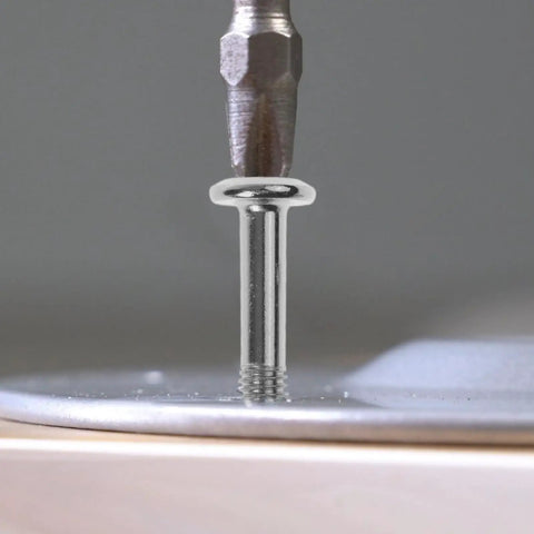 Nickel-Plated Flat Head Hex Socket Bolts And Barrel Nuts Furniture Hardware Kit during assembly