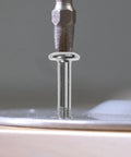 Nickel Plated Flat Head Hex Bolts With Barrel Nuts Furniture Hardware Replacement Kit for Bed Frame and Crib being installed