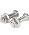 304 Stainless Steel M6 Flat Head Chamfered Socket Hex Bolts And Flange Nuts Hardware Kit close-up of bolts and nuts