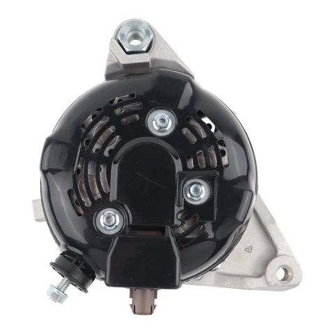 Back view of Beefy 12V 125A Alternator With 6 Groove Pulley For Toyota RAV4 2013 To 2018 L4 2.5L FWD Only 1 Pin Plug Easy Install Replacement Part