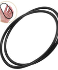 Kickass Heavy Duty Replacement Rubber Belt Pack For Industrial Sealing Machines black rubber guide belt shown in hand for sealing machines