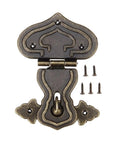 Vintage Zinc Alloy Box Hasp Lock For Jewelry Boxes Suitcases And Furniture Durable Old School Latch Clasp Hardware In 108x74x77mm with screws