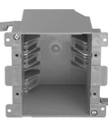 Double Gang Old Work Electrical Box 25 Cubic Inches 2 Gang Remodel Box Grey ETL Listed Fire Rated For 2 Hours for DIY projects