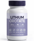 10mg Lithium Orotate Anxiety And Mood Support Capsule For Stress Relief And Chill Mood Boost Vegan Non-GMO Gluten Free Formula Brain Health Boost 90 Easy To Swallow Capsules For Daily Wellness