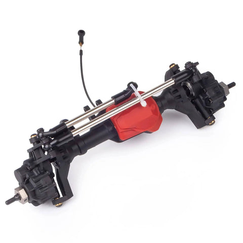 Front and rear nylon portal axle kit with differential lock for 1 to 10 RC crawlers fits TRX-4 Defender Bronco TRX4 chassis