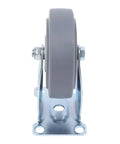 Four Inch Heavy Duty Polyurethane Caster Wheels Set Of Four Built Tough For Rock Solid Glide And Ultra Quiet Performance, profile view of wheel