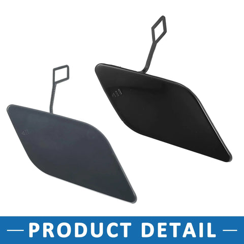 Front Passenger Side Bumper Tow Hook Cover For Mercedes Benz E350 2010 2013 A2128850126 Black Towing Eye Cap, product detail view