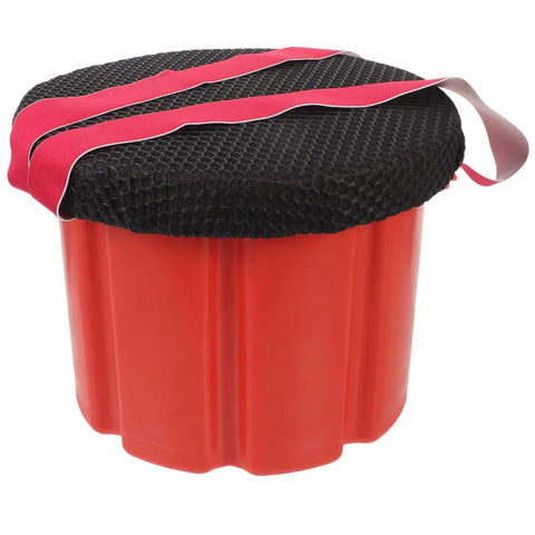 Hip Attached Garden Stool With Cushioned Seat For Gardening, Fishing, Camping And Farm Work, red portable design