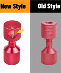 Awesome 4Pcs Two Hole Aluminum Flange Alignment Pins With Built-In Bubble Level For Rock Solid Stable Mechanical Flange Assembly And Install Work Red Black new style comparison with old style