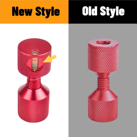 Awesome 4Pcs Two Hole Aluminum Flange Alignment Pins With Built-In Bubble Level For Rock Solid Stable Mechanical Flange Assembly And Install Work Red Black new style comparison with old style