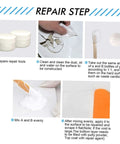 Ceramic Tile Repair Kit 100g Quick Dry Epoxy Adhesive Paste For Floor And Wall Tiles Two Component System DIY Friendly Fix instructions